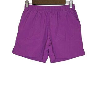 Columbia Women's Purple Nylon Hiking 5" Inseam Pull On Shorts Size‎ Small